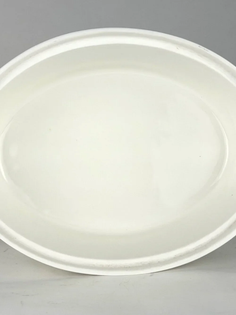 Blue Harbor Collection Blue Floral White Ceramic Oval Casserole Dish with Lid
